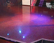 Декоративный пол с блестками г.Ковров ул.Абельмана